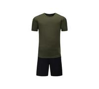 SoLu DAY8 Ensemble Habit Militaire Enfant Garcon 3-14 Ans Ensemble Short Et Tee Shirt Manche Courte Camouflage Ado Garçon Ete Chic Ample Casual Sport Jogging Running (Army Green, 13-14 Years)
