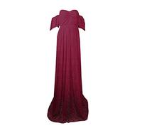 SoLu DAY8 Robe Maternité Shooting Photo Dentelle Bustier Robe Femme Enceinte Grande Taille Manches Courtes Robe Grossesse Mariage Ceremonie Soiree Cocktail Chic Et Elegant Pas Cher
