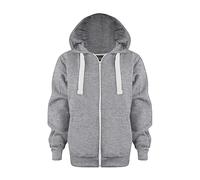 SoLu DAY8 Sweat a Capuche Enfant Garcon Zippé Manteau Enfant Hiver Chaud Chic Pas Cher Cardigan Veste Zippée Garcon Fashion Large Confortable Casual Haut Hoodie Sweat-Shirt (6-7 Ans, Gris)