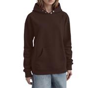 SoLu DAY8 Sweat Femme Polaire à Capuche Hiver Chaud Imprimé a la Mode Pullover Femme Grande Taille Manche Longue Confortable Chic Ample Vacances Casual Jogging (Coffee, S)