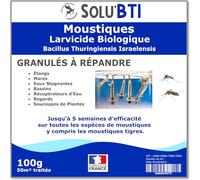 Granulés larvicides anti-moustiques, SOLU'BTI - Sachet de 100g