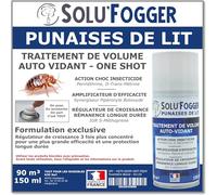 SOLUFOGGER - Punaises de lits - aérosol fogger - one shot - Traitement de volume auto-vidant 150 ml