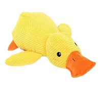 soluk Biovetmd Calming Duck,Cute Quacking Stuffed Ducks Dog Toy,Yellow Stuffed Dog Chew Toys for Dogs Indoor Puppy (9.4 * 3.3 in)