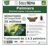 SOLUNEMA - Nématodes SC Contre Papillons du Palmier et Charençon Rouge - 25 millions Steinernema Carpocapsae