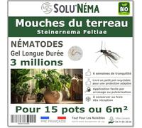SOLUNEMA - Nématodes Contre Les Mouches du Terreau 3M Longue Durée