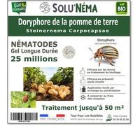 SOLUNEMA - Nématodes SC Contre les larves de doryphore de la pomme de terre - 25 millions Steinernema Carpocapsae