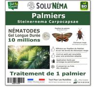 SOLUNEMA - Nématodes SC Contre Papillons du Palmier et Charençon Rouge - 10 millions Steinernema Carpocapsae