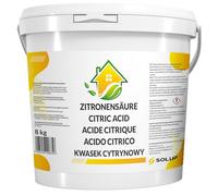 SOLUP Acide Citrique Alimentaire 8 kg I Poudre Citric Acid Food Grade I Détartrant Naturel Anti-Calcaire & Anti-Rouille I Nettoyant Multi-Usage Maison : WC Joints Carrelage Douche Cuisine