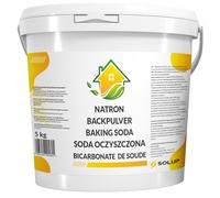 SOLUP Bicarbonate de soude alimentaire 5kg en poudre pour ménage dent piscine linge blanc cristaux de soude percarbonate de sodium borax soude caustique baking soda