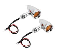 SolUptanisu Moto Clignotant Lumière Moto Rétro Style LED Clignotant Lampe Lampe de Poche Moto Accessoire