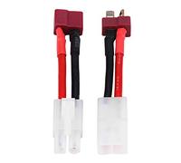 SolUptanisu T Plug Femelle à Tamiya Mâle Câble, T Plug Mâle à Tamiya Femelle Câble, 2 Pcs/Set T Plug Femelle/Mâle à Tamiya Mâle/Femelle Câble Adaptateur 14 AWG Fil RC Accessoire