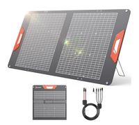SOLUPUP Panneau solaire portable 100 W pour centrale électrique - Panneau solaire bifacial à haute efficacité 24 % avec sortie MC4, chargeur solaire pliable étanche IP65 pour camping-car, camping