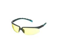 3M Lunettes de protection Solus 2000 S2003SGAF, gris/turquoise, écran jaune, antibuée Scotchgard