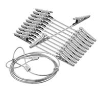 SOLUSTRE 1 Ensemble Pince Crocodile avec Fil Suspendu de Clip Photo Alligator pour Décoration Murale et Événements Mariages Anniversaires