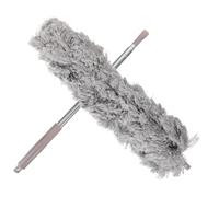 SOLUSTRE 1 Pc brosse à poussière balai anti poussiere retractable depoussierant Balai à poussière rétractable plume de poulet plumeau collecteur de poussière Acier inoxydable blanche