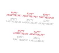 SOLUSTRE 10 Ensembles Ballons Aluminium Happy Anniversary pour Décoration de Fête Romantique Résistants et Réutilisables pour Célébrations Anniversaires