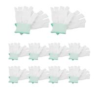 SOLUSTRE 10 Paires Moufles de Protection, Antidérapants, Respirants | Chantier, Atelier et Jardinage, Maintien Sûr des Outils, Confort Léger, Usage Femmes et Bricoleurs