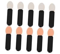 SOLUSTRE 10 Pcs Pinceaux à Maquillage pour Yeux Embout Éponge Mini Brosse Portable en Acrylique pour Retouches Rapides et Looks de Fête
