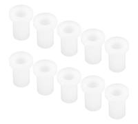 SOLUSTRE 10 Pièces Bague de Charnière et Conçue Trou Traversant en Plastique Blanc Résistante à L'usure pour Axe Inférieur de Porte de Réfrigérateur pour Maintenance de Porte de Congélateur