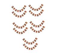 SOLUSTRE 10 Pièces Bannière Halloween Non Tissée Fanions Citrouille Orange et Noir Décor Suspendu pour Ktv Bar et Maison Guirlande Festive pour Fête et Photobooth