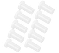 SOLUSTRE 10 Pièces Charnière de Congélateur en Plastique Blanc Axe de Pivot, Résistant à L'usure, Facile à Installer, pour Réparation de Charnière Inférieure de Réfrigérateur Domestique
