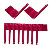 SOLUSTRE 10 Pièces Lot de Ballons Drapeau Aluminium Rouge pour Décoration Anniversaire à Thème et Shower Ballons Aluminium Résistants et pour Célébrations Festives