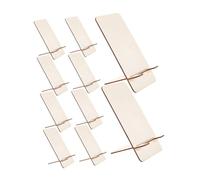 SOLUSTRE 10 Pièces Support Téléphone Détachable Support Tablette Portable pour Bureau Stand DIY à Peindre Accessoire Bureau et Pratique