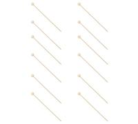 SOLUSTRE 100 Bâtonnets en Bois à Insérer DIY pour Décoration de Sucettes, 100 Pièces, Matériau Synthétique Beige, Style Simple et Élégant pour Fêtes et Décorations de Table