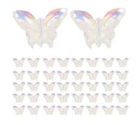 SOLUSTRE 100 Pièces Accessoires de Manucure Lumineux en Plastique Style Fée pour Femmes, Tenue Sécurisée et Prévention du Décollement, pour Usage Quotidien