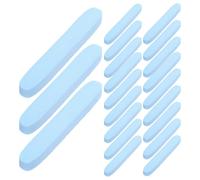 SOLUSTRE 100 Pièces Éponge de Nettoyage Visage Ronde en Mousse Bleue Ergonomique pour Peau Sensible, Exfoliation Pratique pour Usage Quotidien et Voyage
