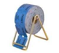 SOLUSTRE 1000 pièces Set de Tickets de Bleus Numérotés avec Support Doré Billets pour Collecte de Fonds Carnaval et Événements Festifs