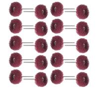 SOLUSTRE 100pcs Brosses Abrasives en Nylon pour Perceuse Tige de 3mm, Accessoires Rotatifs pour Ponçage et Nettoyage du Métal Bois, Efficacité de Nettoyage Approfondi