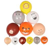 SOLUSTRE 12 Pièces Ballons Animaux Jungle Latex Réutilisables Décoration Fête Garçon Fille Anniversaire Garçon Fille Intérieur Extérieur