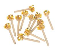 SOLUSTRE 12 pièces Bâtons Décoratifs Abeille avec Miel pour Présentoir à Décoration de Table Festive Thème Ruche et Ferme Centre de Table Original pour Noël et Fête