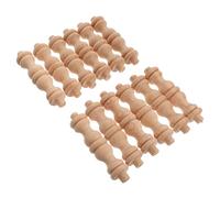 SOLUSTRE 12 pièces Colonnes Décoratives Sculpté Piliers Artisanaux pour Meuble Style Européen pour Vitrine à Vin Séparation Décor Intérieur