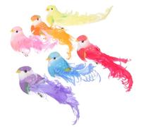 SOLUSTRE 12 Pièces Oiseau Décoratif Plume Réaliste, Léger | Plumage et Mousse, Style Vivant et Délicat, Facile à Transporter, Modèle D’ambiance