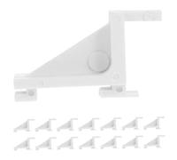 SOLUSTRE 15 Pièces Clips Support Étagère Plastique pour Congélateur et Réfrigérateur Fixation et Réutilisable Accessoires pour Clayette Frigo et Congélateur