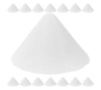SOLUSTRE 15 Pièces Support Conique en Oxyde D'aluminium Blanc pour Poterie, Compatible Différentes Tailles, Facile à Ranger, Cuisson en Four à Poterie