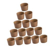 SOLUSTRE 150 Pièces Moules à Cupcakes Papier Kraft Résistants Haute Température pour Muffins et Gâteaux Lot de Carrés à Motif Accessoires de Pâtisserie pour et Restaurants