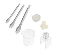 SOLUSTRE 1ensemble Kit de Réparation Lèvres DIY avec Moule Silicone Cuillère et Béchers Doseurs Outils Sûrs et Complets pour Restaurer à Lèvres Cassé Maison