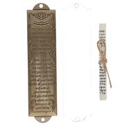 SOLUSTRE 1ensemble Mezuzah Décorative avec Écriture Hébraïque Décoration Religieuse pour Porte Art Religieux pour Maison Antique Et Symbolisme Spirituel