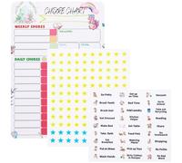 SOLUSTRE 1ensemble Tableau Récompense Magnétique pour Tâches Ménagères avec Stickers Créatifs Organise Les Corvées Hebdomadaires pour Motiver Les Adolescents Maison