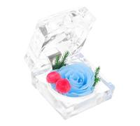 SOLUSTRE 1pièce Boîte à Bijoux avec Préservées Coffret Chic pour Anneaux Et Boucles Oreilles pour Mariage Et Anniversaire