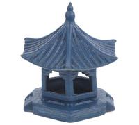 SOLUSTRE 1pièce Décoration de Bureau Pavillon Hexagonal Vert Foncé Miniature Zen pour Jardin Intérieur et Paysage Micro Couleur Aléatoire
