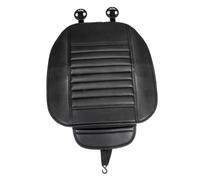 SOLUSTRE 1pièce Housse De Siège Auto Universelle PU Non Glissante Protège Siège Imperméable Noire Coussin Confortable Et Antidérapant pour Voiture