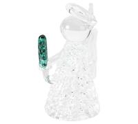 SOLUSTRE 1pièce Ornement Ange Verre Transparent Pendentif Créatif Décoration Prière Bénédiction pour Maison