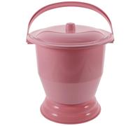 SOLUSTRE 1pièce Pot de Nuit Portable Plastique avec Couvercle Urinoir pour Personnes Âgées et Garçon Fille Pratique et Stérilisable à Seau Polyvalent pour Usage Domestique