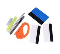 SOLUSTRE 2 Ensembles Kit Professionnel de Doutils pour Pose de Film de Voiture avec Raclette et Cutter pour Application Précise Rayures du Film Vinyle Teinté