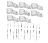 SOLUSTRE 2 Ensembles Lot Crochets de Sécurité Transparents pour Stores Verticaux et Romains Clips de Fixation pour Cordons à Billes Kit avec Vis et Chevilles pour Protection Garçon Fille