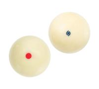 SOLUSTRE 2 Pièces Boule Blanche de Billard en Résine Résistante aux Chocs, Précision Professionnelle pour Joueurs de Tous Niveaux, pour Bars et Matchs Sportifs Style Plusieurs Styles